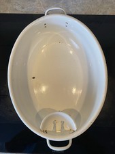 Emaillewaschschüssel mit Seifenablage 