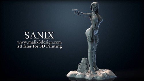Printed resin black - printed,