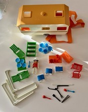 Playmobil…alter Wohnwagen…Ponyhof-Camping…mit Zubehörteilen