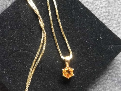 Anhänger citrin neu gold - anhänger,