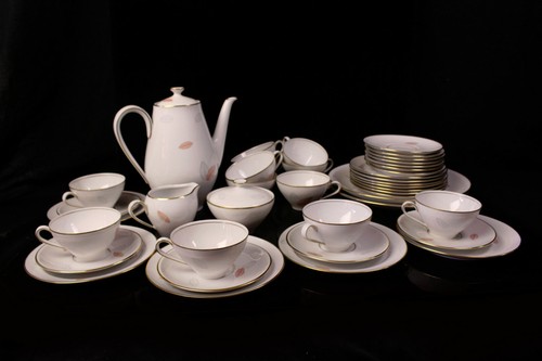 Kaffeeservice rote orange