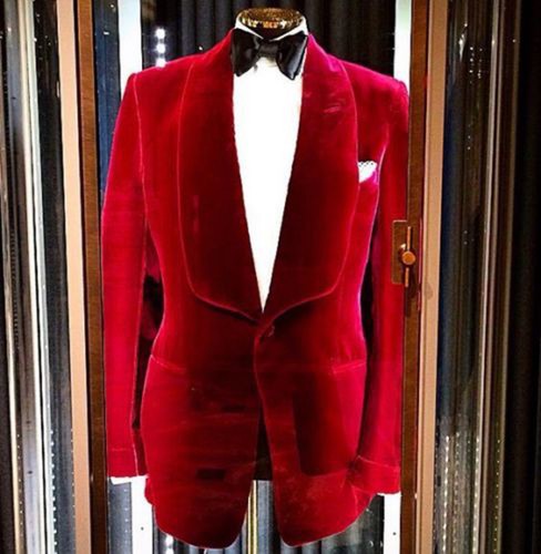 Herren roter samt rauchen - roter,