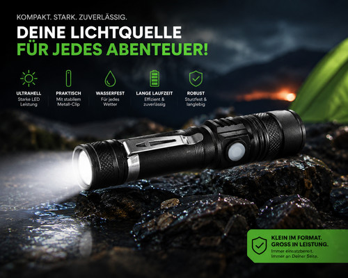 Taschenlampe led aufladbar usb - taschenlampe,