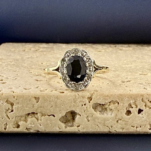 Cluster ring gelbgold - 9, kt