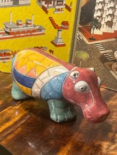 SIGNIERTE Raku Nilpferd