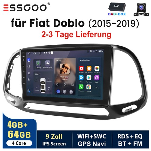 Dab autoradio für fiat doblo - dab+,