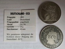 Deutschland 2x ECU Gedenkmünze 1992 "Einigkeit Recht Freiheit“