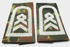 Rangabzeichen Heer Stabsfeldwebel weiß/flecktarn Schulter Klappen Schlaufen