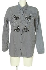 SALOON Langarmhemd Damen Hemd Gr. DE 42 schwarz-weiß Casual-Look