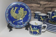 2 Teilig BOPLA Porzellan Schweiz Espressotasse +Untertasse  Wild Life