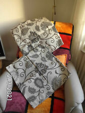 Polster-Kissenbezug*Zier-Kissenhülle*Groß*fester.Mater*52x52*Grau-GoldBeige*flor