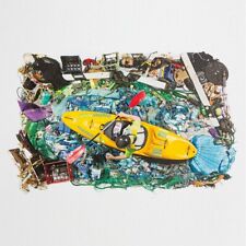 Kunstdruck 1km Flussmüll