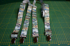 Hosenträger Angelsport  35 mm 4 Clips 125 cm