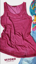 VETONO Long Top mit Seidensaum