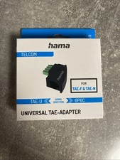 Hama Telcom Universal TAE-Adapter TAE-U/6P6C (TAE-F & TAE-N) Schwarz