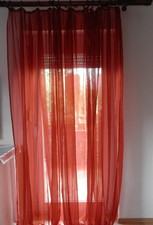 3 x Gardienen Vorhänge Folie mit Kräuselband transparent 242 x 145 (64) cm