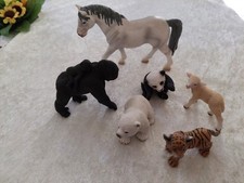 Schleich Tiere Konvolut: Pferd Gorilla Panda Eisbär Tiger Lamm gebraucht