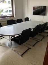 Großer Tisch Konferenztisch mit 8 Stühlen 