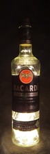 Bacardi Black Flaschenlampe mit 80 LEDs Warmweiß Upcycling Lampe Geschenk Idee