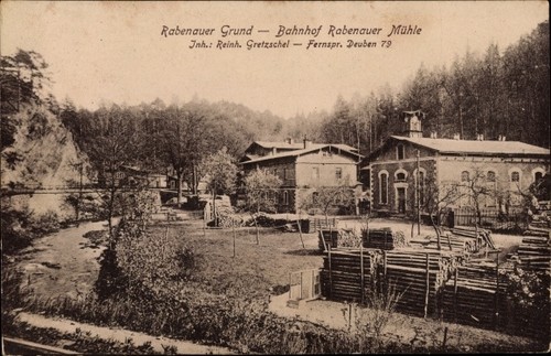 Deuben rabenau im - ak,