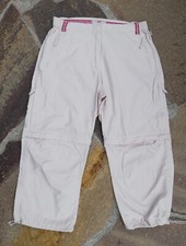 cremefarbene Trekkinghose, Gr. 40/42, teilbare Beine, 6 Taschen, neuwertig