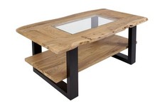 Couchtisch mit Glaseinsatz