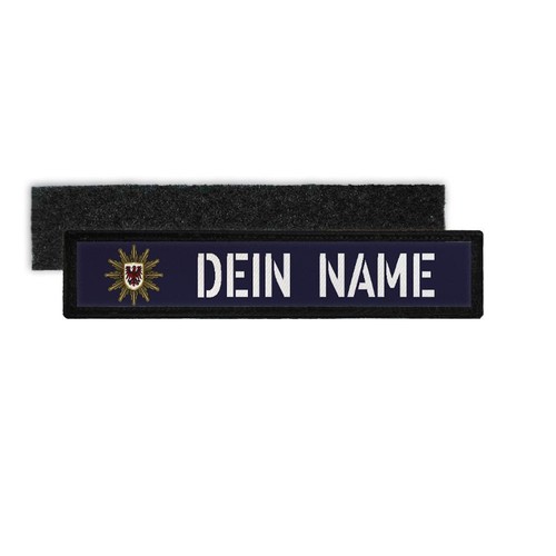 Patch namens schild polizei - patch, namens-schild