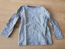 Langarmshirt Longsleeve Gr. 110 Blau Weiß Gestreift 