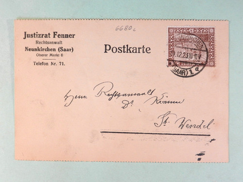 Saar geschäftspostkarte - saar,