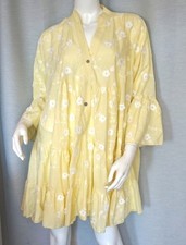 Hippie Tunika Kleid 3D Blüten