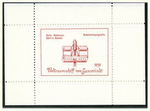 Vignetten block weltraumschiff - block,