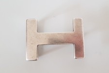 ♥ umjuBELT H-Level silber matt Gürtelschnalle Gürtelschließe Buckle 7x5cm