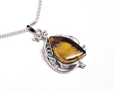 Bernstein Anhänger Silber 925