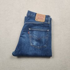 Vintage Levi's 501 Herren Jeans 90s Hose W34 L34 Denim Blau Straight Made in USA