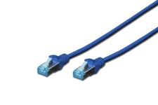 DIGITUS Patch-Kabel RJ-45 (M) zu RJ-45 (M) 0.5m Kupfer SF/UTP Cat 5e blau