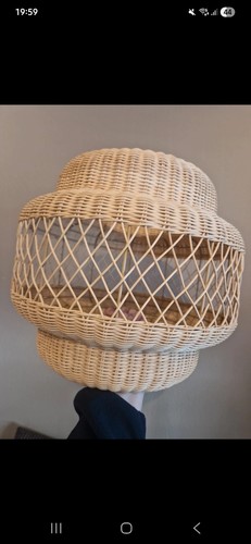 Hängelampe rattan neu noch - hängelampe,, rattan,