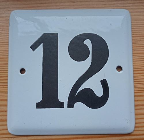 Emailleschild hausnummer wie - emailleschild,