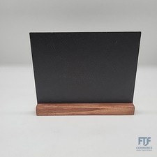 EUROPEL Kreidetafel Tischaufsteller, A5, Querformat, Sockel aus Kiefernholz mit 