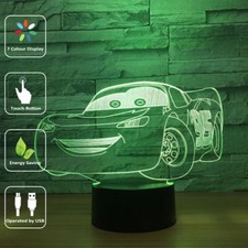 3D LED Cars AutosTischlampe