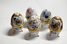 Porzellan Ei Schmuckdose