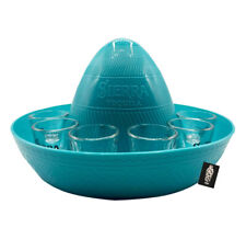 11er Shotgläser Sierra Tequila 1x Tray Sombrero Set Tablett in Hutform Türkis P