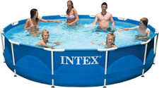 Intex Metallrahmen Pool - 366x76cm, Blau 28210NP