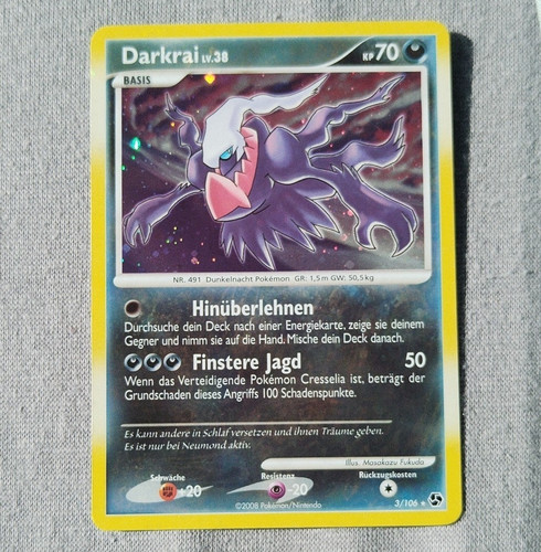 Darkrai 106 holo - darkrai, nm+