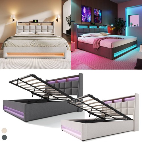 Polsterbett mit usb - usb, led