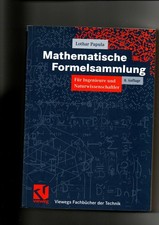 Lothar Papula, Mathematische Formelsammlung für Ingenieure und ... / 8. Auflage 