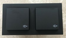 Gira E2 Schwarz Matt Doppel