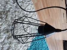 Deckenlampe, schwarz, Metall, sehr gut erhalten