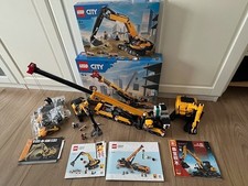 LEGO 60409 + 60420 City Mobiler Baukran + 3 Bagger Raupenbagger OVP BA Konvolut