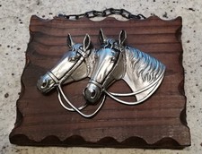 Sehr schönes Wandbild - Pferdeköpfe auf Holz - Deko Relief !