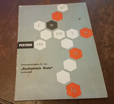 REISS - Gebrauchsanleitung für den RECHENSTAB RIETZ Leichtmetall
